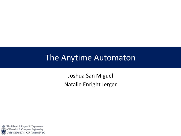 the anytime automaton