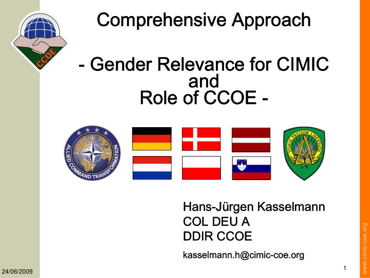 comprehensive approach gender relevance for cimic and