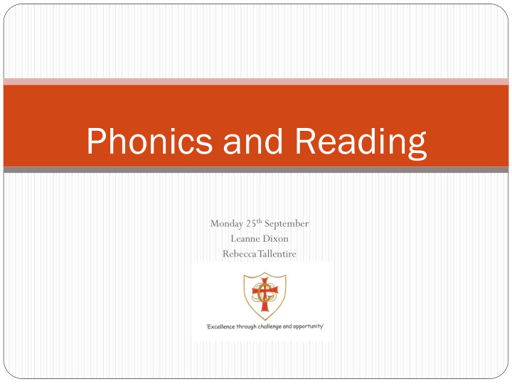 phonics and reading