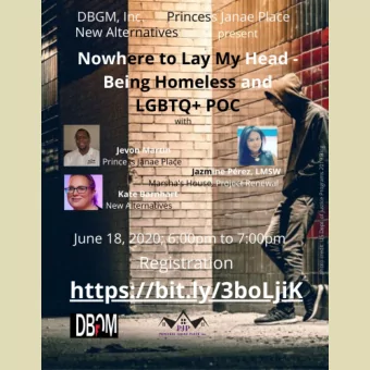 PROGRAM  Welcome and Introductions  Antoine Craigwell (DBGM)  Silence   LGBTQ+ POC