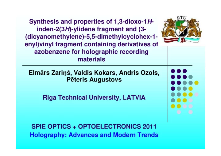 synthesis and properties of 1 3 dioxo 1 h inden 2 3 h