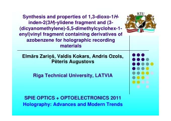 Synthesis and properties of 1,3-dioxo-1 H - inden-2(3 H )-ylidene fragment and (3-