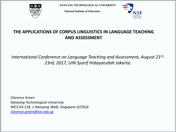 international conference on language teaching and