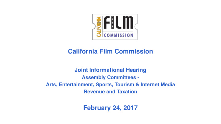 california film commission
