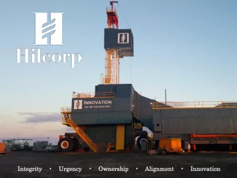 Integrity        Urgency        Ownership        Alignment        Innovation  Hilcorp