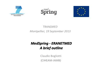 MedSpring MedSpring  ERANETMED  MedSpring  MedSpring ERANETMED  ERANETMED  ERANETMED A A brief