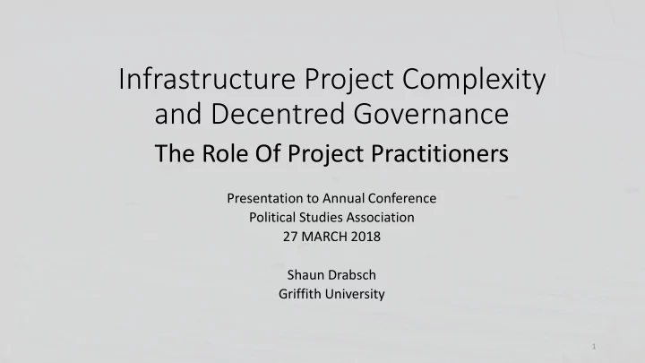 and decentred governance