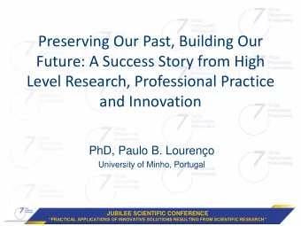 Level Research, Professional Practice  Professional Practice  and Innovation  and Innovation Paulo