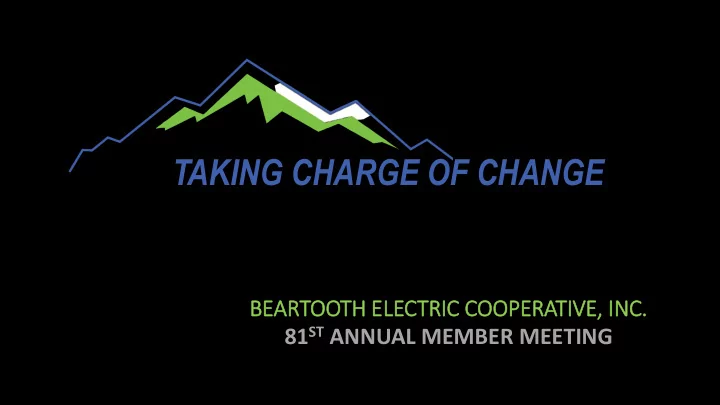 taking charge of change