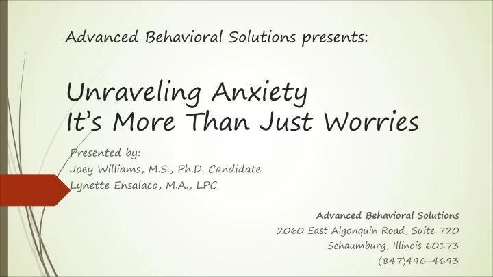 unraveling anxiety it s more than just worries
