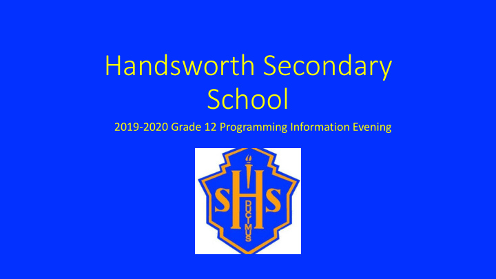 handsworth secondary