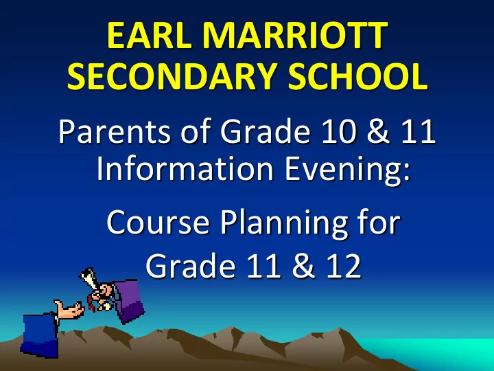 earl marriott secondary school