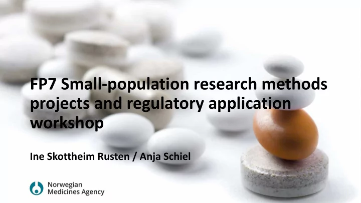 fp7 small population research methods projects and