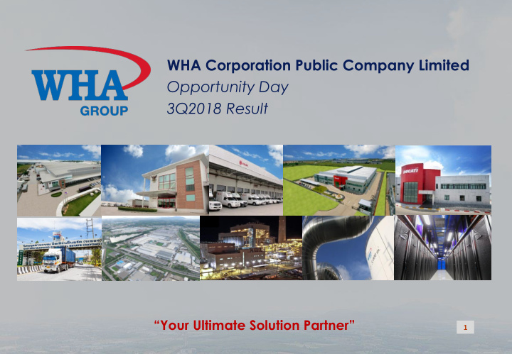 your ultimate solution partner 1 wha group disclaimers