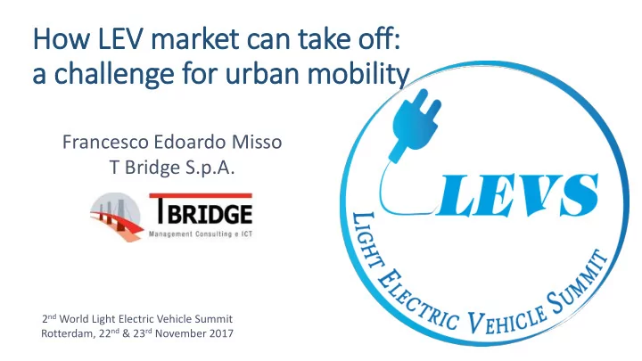 how lev market can take off