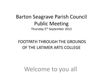 Welcome to you all  Agenda  Introduction  A brief history  Where we are now  The