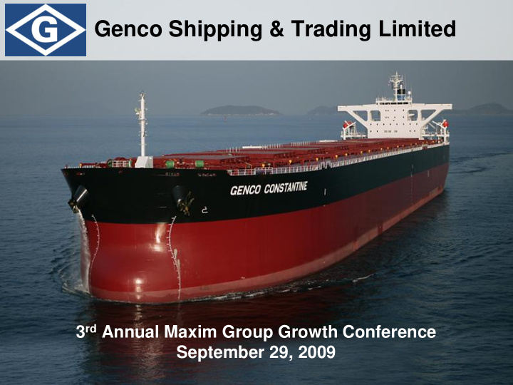 genco shipping trading limited