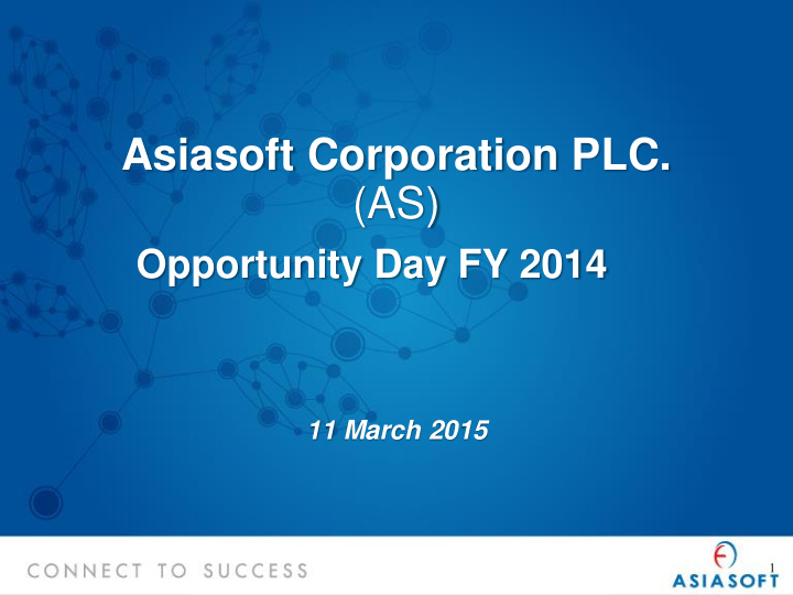 asiasoft corporation plc