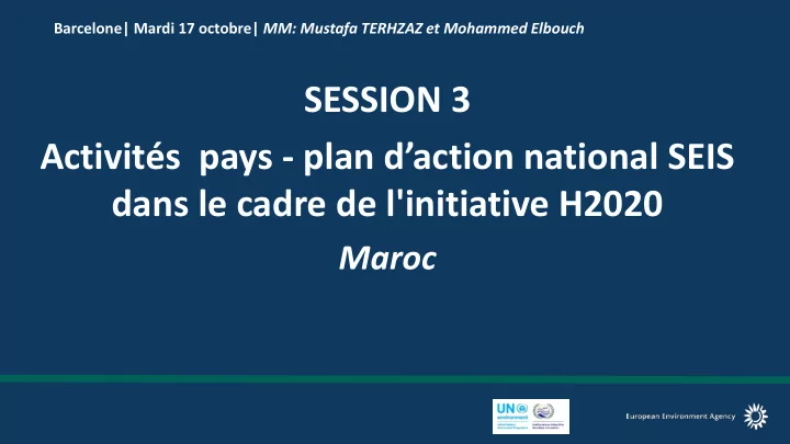 activit s pays plan d action national seis