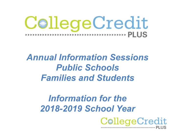 annual information sessions public schools families and