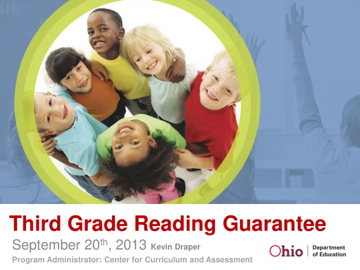 third grade reading guarantee