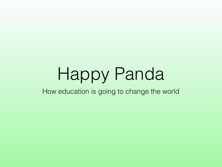 happy panda