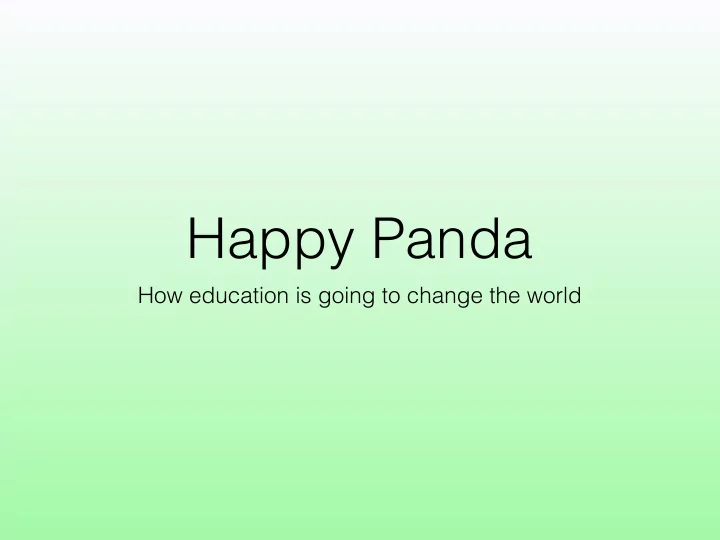 happy panda