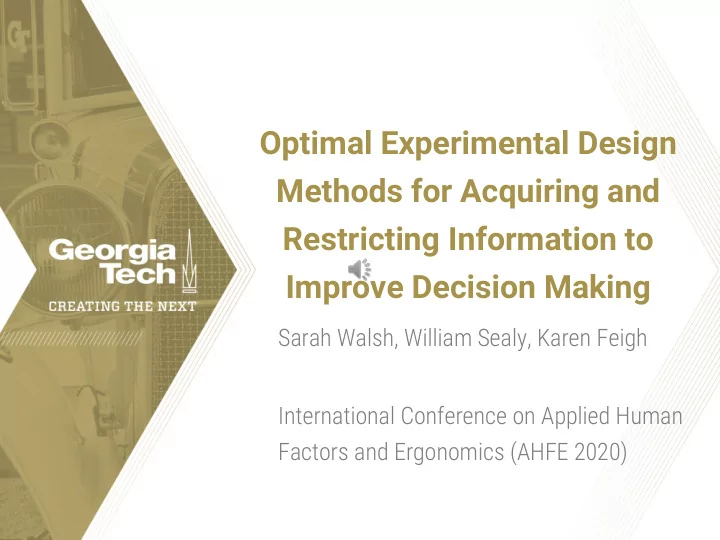 improve decision making
