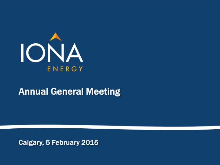 annual ual ge general eral meet eting ing