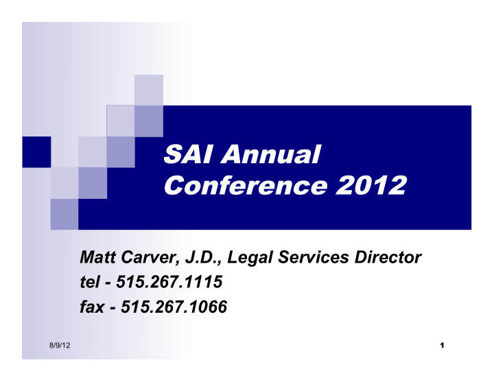 sai annual conference 2012