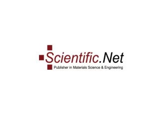 About Scientific.net: Scientific.Net represents one of the largest web resources providing