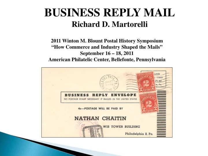 business reply mail