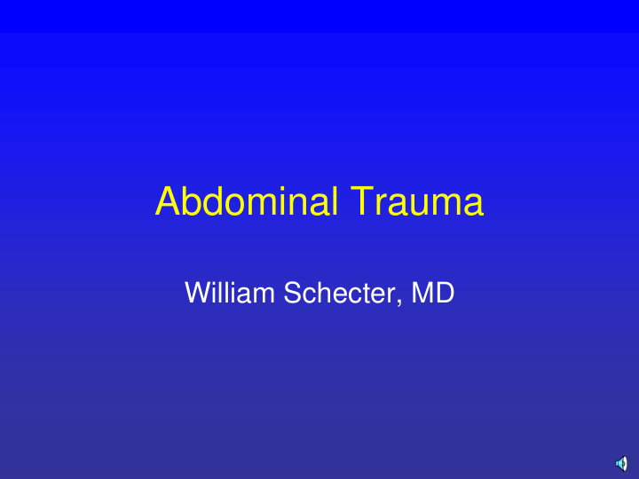 abdominal trauma