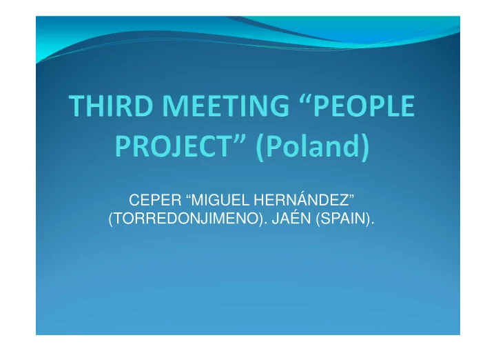 ceper miguel hern ndez torredonjimeno ja n spain product