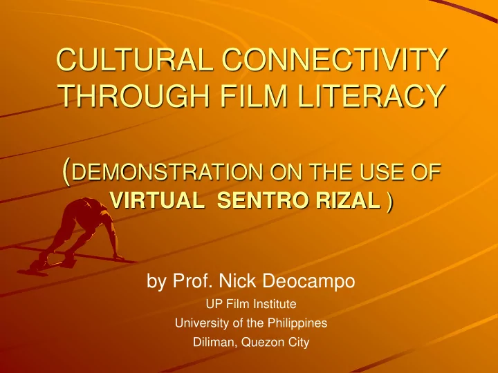 cultural connectivity through film literacy