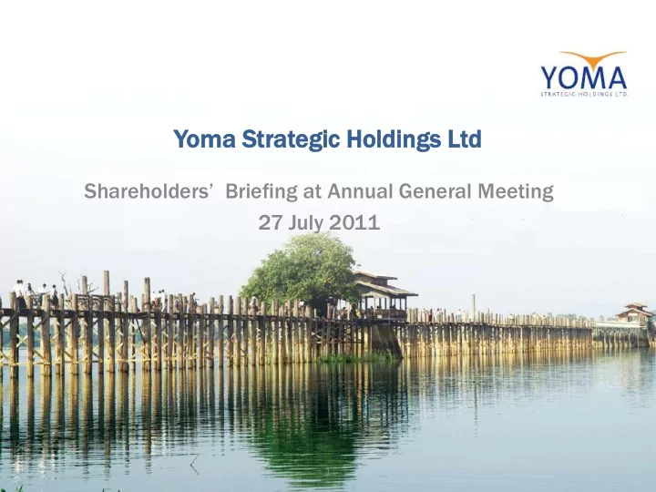 yoma st stra rategic egic holdi dings ltd