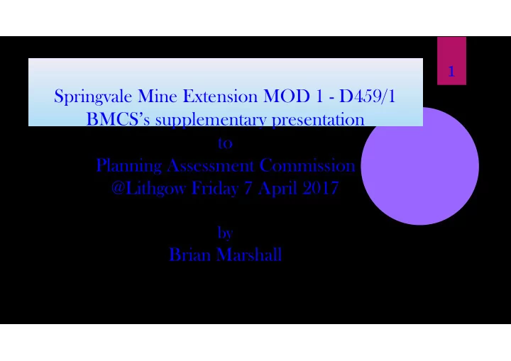 springvale mine extension mod 1 d459 1 bmcs s