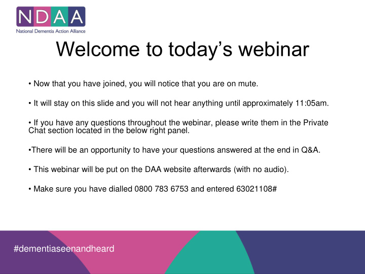 welcome to today s webinar