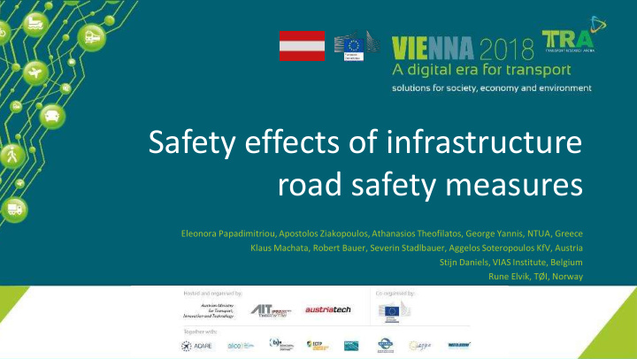 safety effects of infrastructure road safety measures