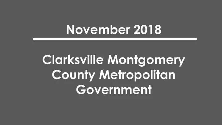 november 2018 clarksville montgomery county metropolitan
