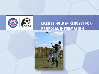 CON  ONTE  TENT  NTS    Introduction to the OPDL    League Structure &amp; Operations