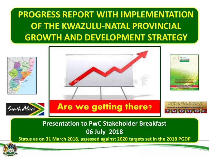 of the kwazulu natal provincial growth and development