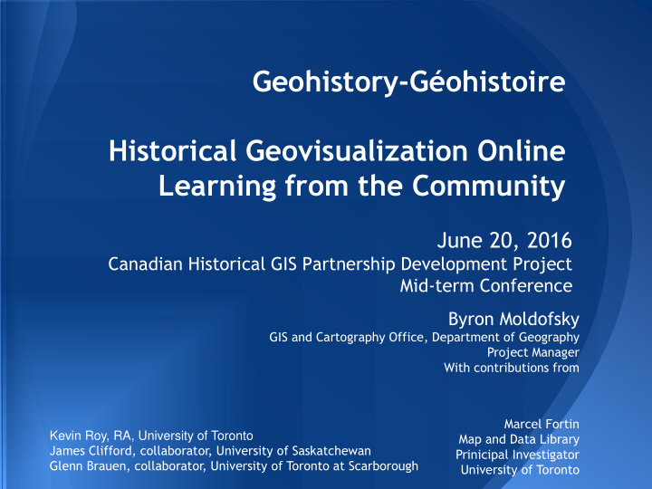 geohistory g ohistoire historical geovisualization online