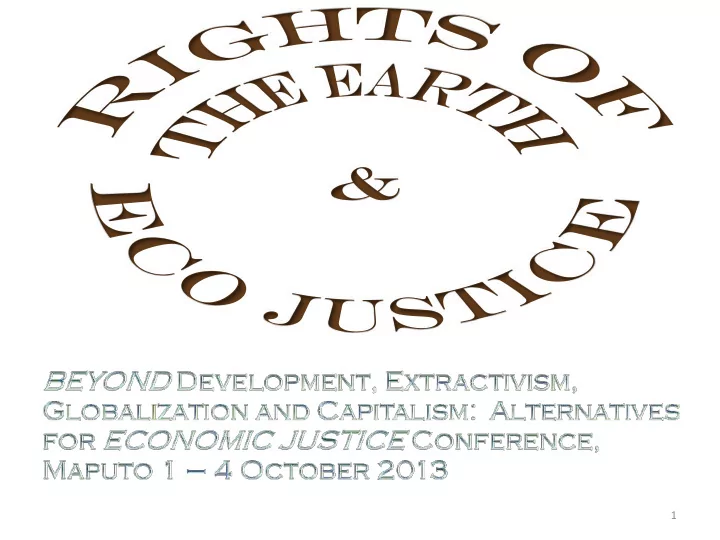 1 ecological justice