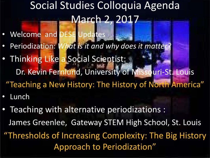 social studies colloquia agenda march 2 2017