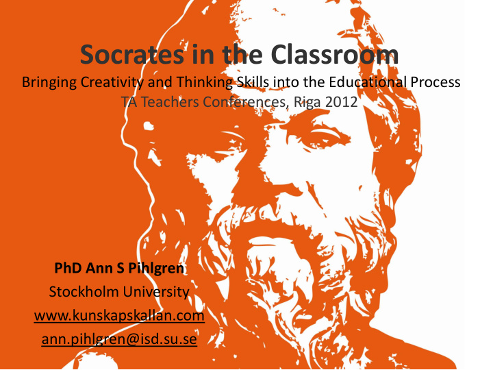 socrates in the classroom