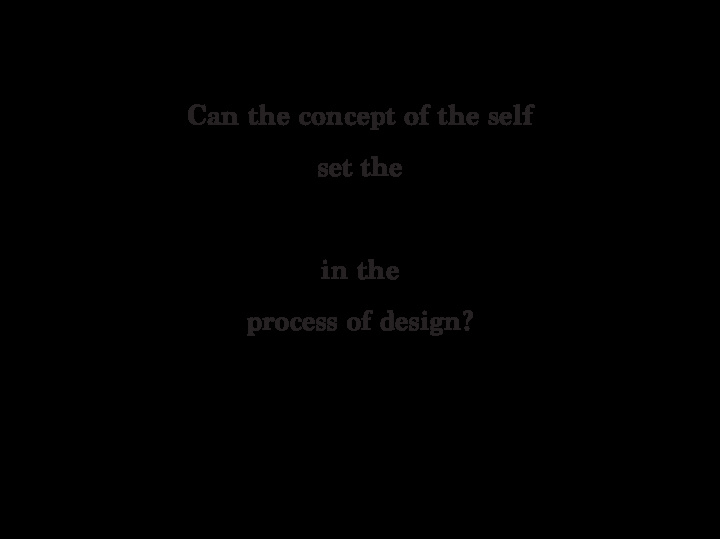 can the concept of the self set the in the process of