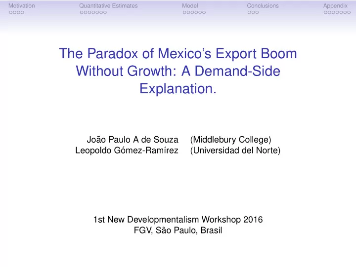 the paradox of mexico s export boom without growth a