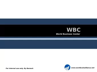 www.worldcoinalliance.net  For internal use only. By Berzeck  1  1  1  Preface  Watching the launch