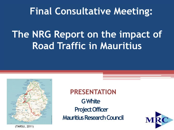 final consultative meeting